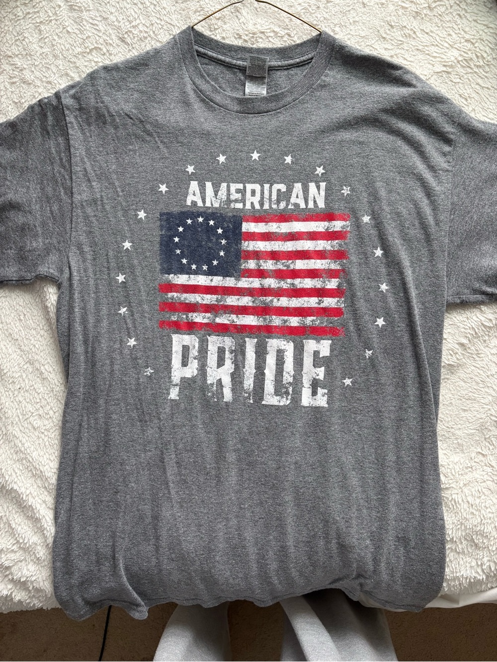 American Pride Graphic Tee - Gray